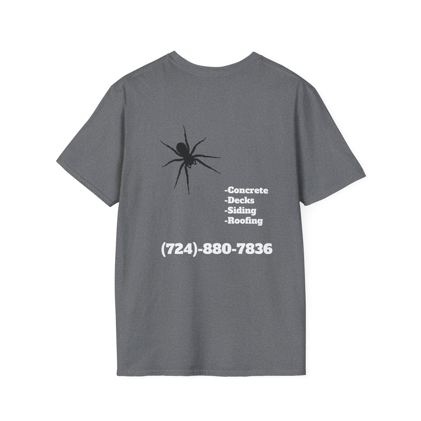 Unisex Softstyle T-Shirt - Bad Company Roofing & Construction Graphic Tee