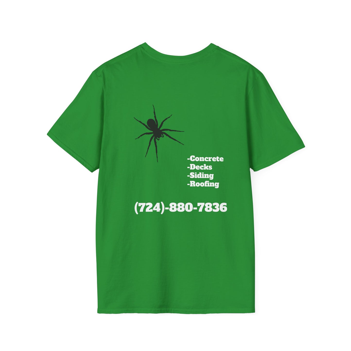Unisex Softstyle T-Shirt - Bad Company Roofing & Construction Graphic Tee