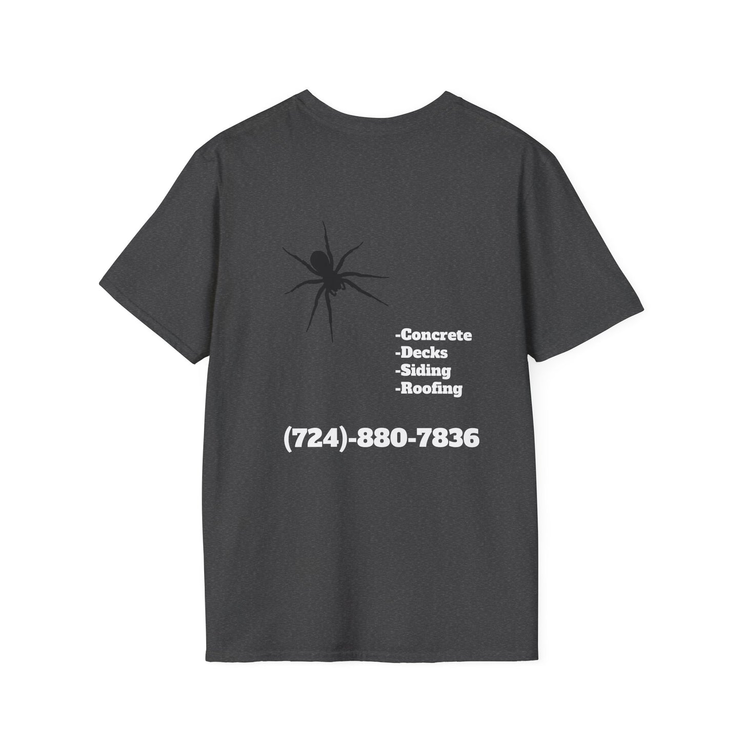 Unisex Softstyle T-Shirt - Bad Company Roofing & Construction Graphic Tee