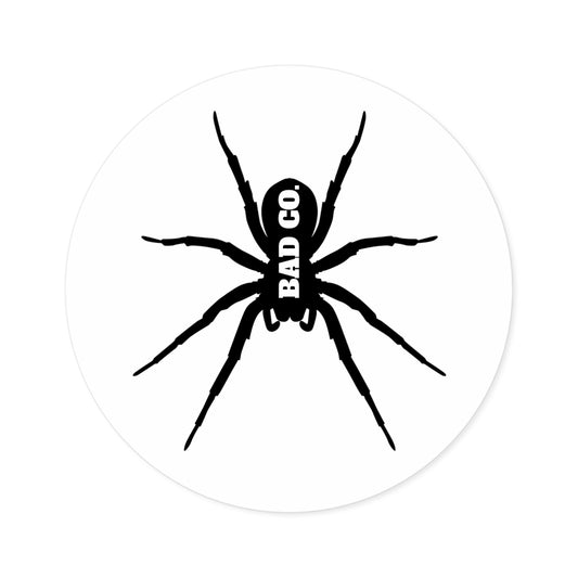 Bad Co. Spider Round Stickers - Indoor/Outdoor Decoration