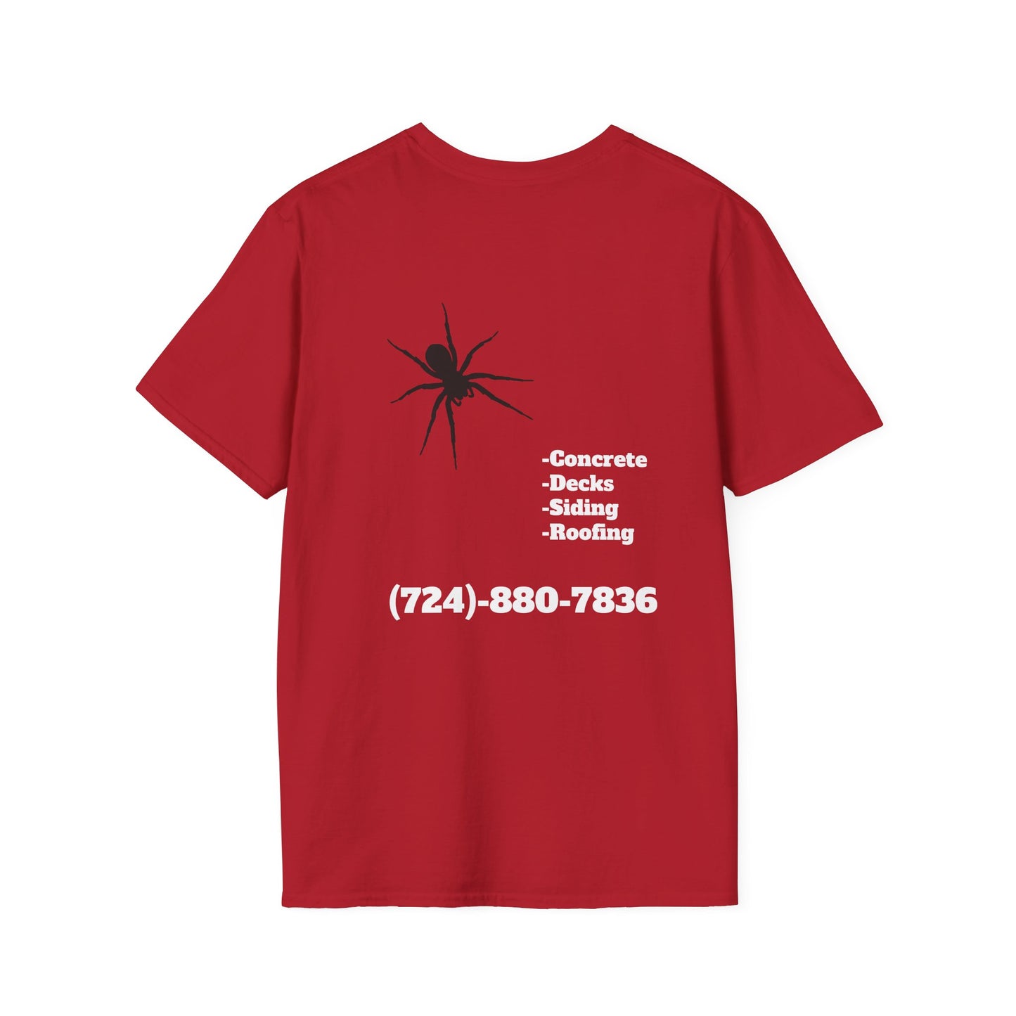Unisex Softstyle T-Shirt - Bad Company Roofing & Construction Graphic Tee