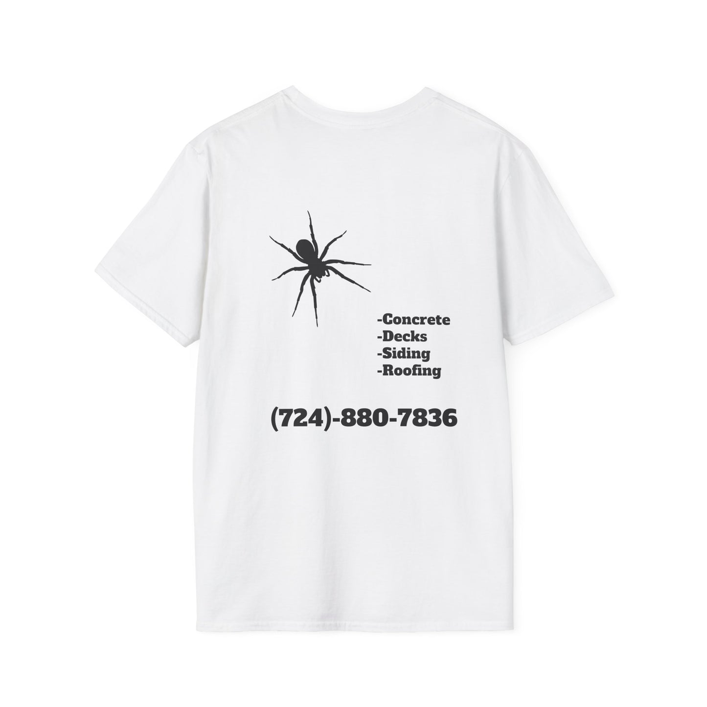 Unisex Softstyle T-Shirt - Bad Company Roofing & Construction Graphic Tee