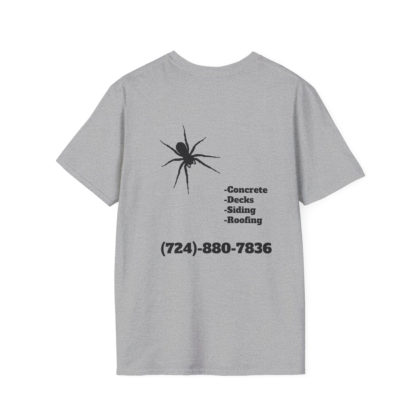 Unisex Softstyle T-Shirt - Bad Company Roofing & Construction Graphic Tee