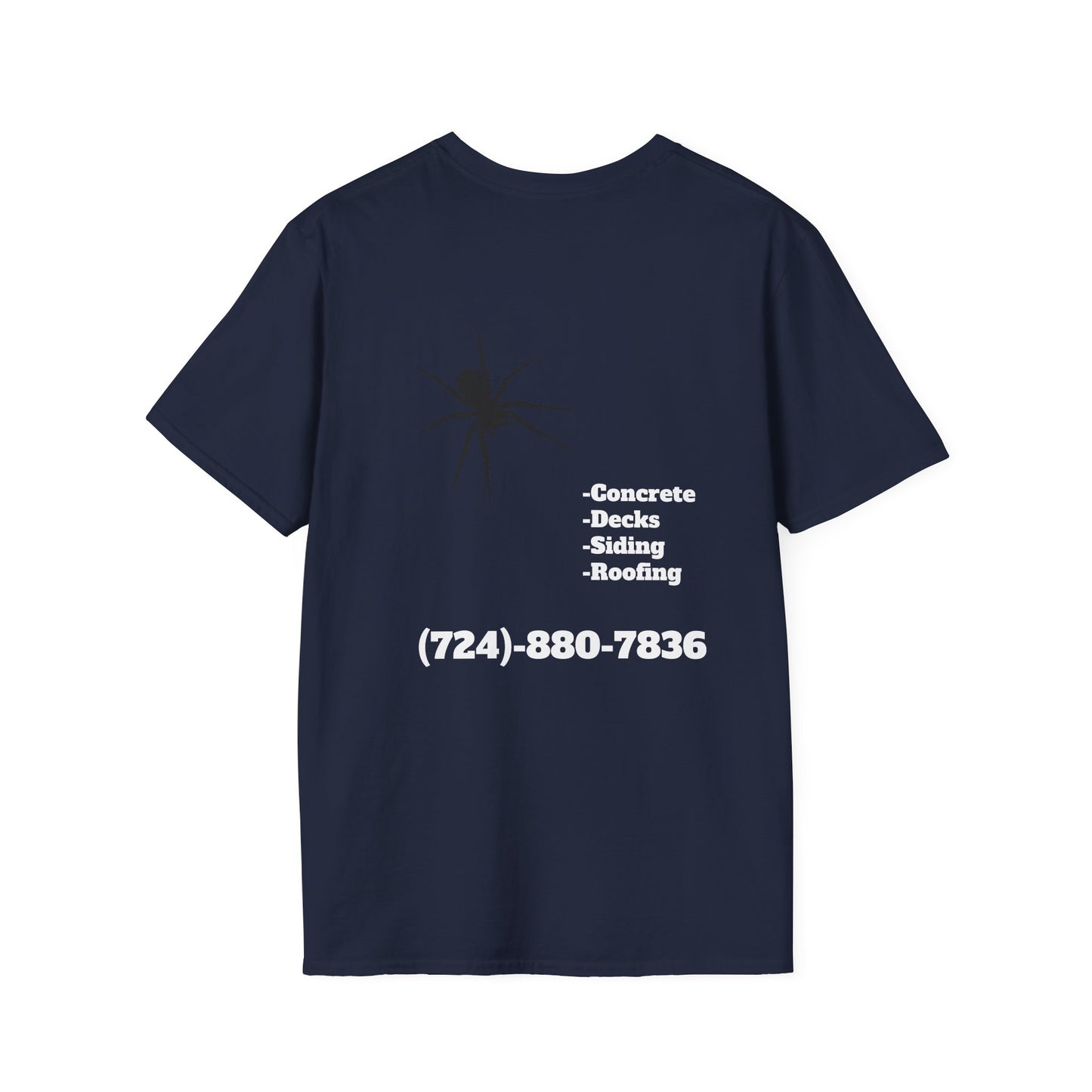 Unisex Softstyle T-Shirt - Bad Company Roofing & Construction Graphic Tee