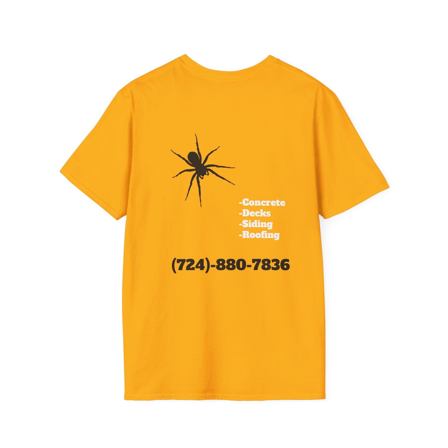 Unisex Softstyle T-Shirt - Bad Company Roofing & Construction Graphic Tee