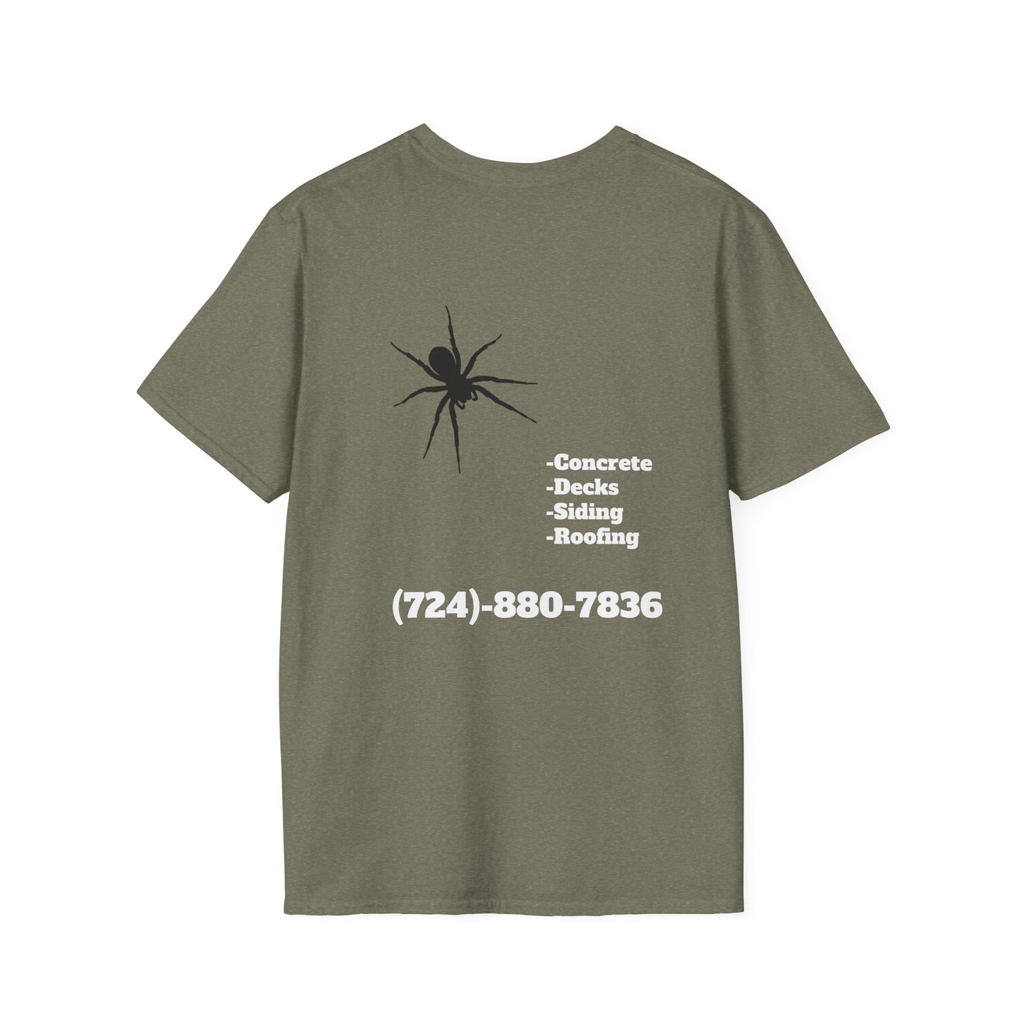 Unisex Softstyle T-Shirt - Bad Company Roofing & Construction Graphic Tee