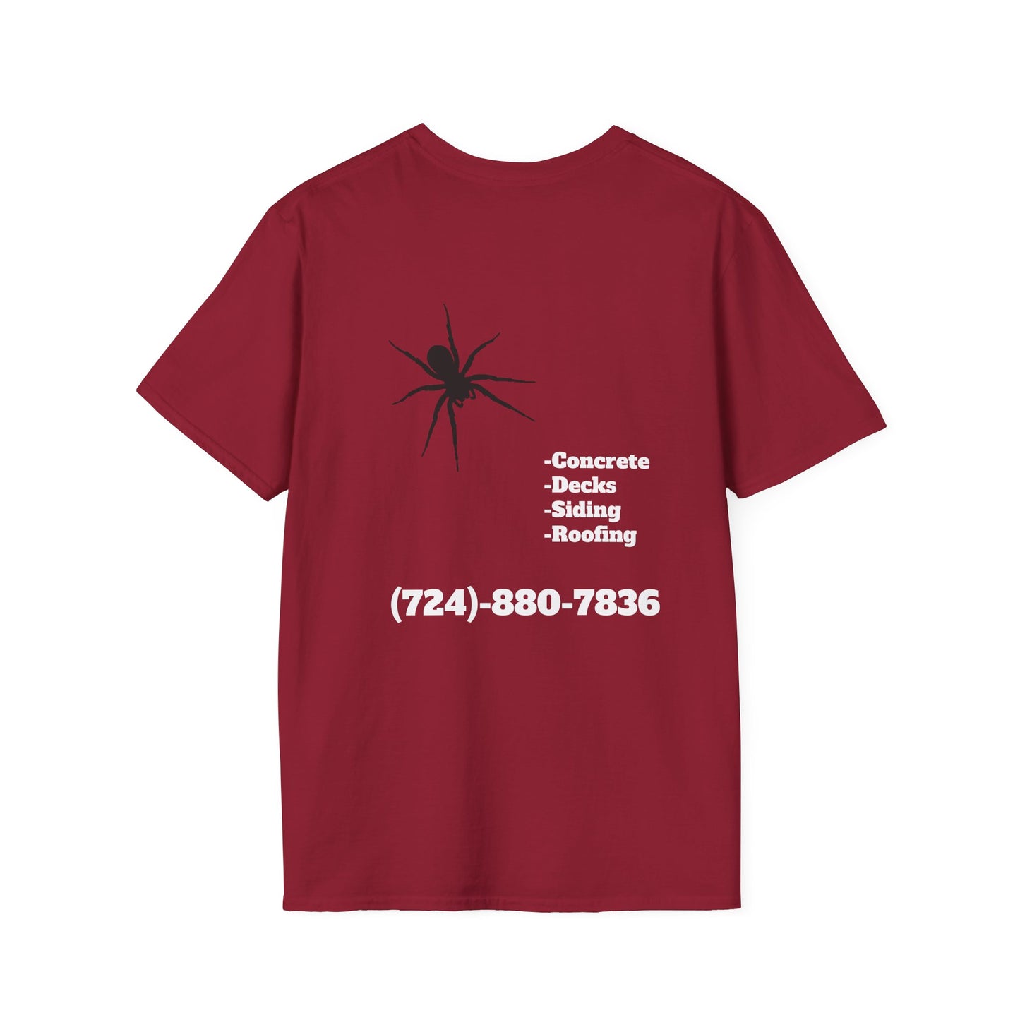 Unisex Softstyle T-Shirt - Bad Company Roofing & Construction Graphic Tee