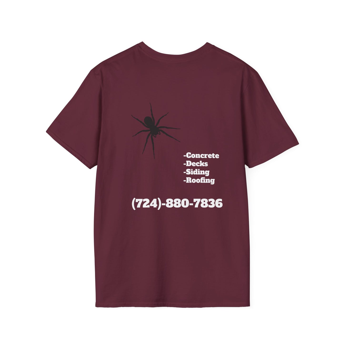 Unisex Softstyle T-Shirt - Bad Company Roofing & Construction Graphic Tee