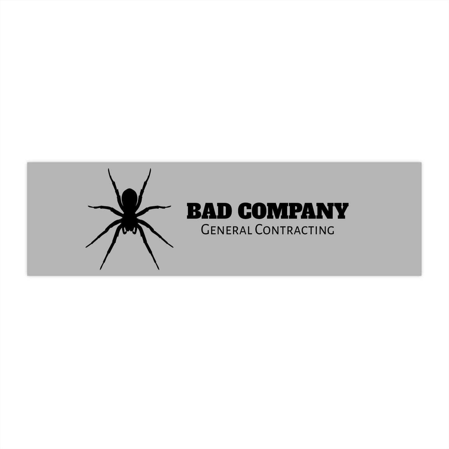 Spooky Bad Company Bumper Sticker | Unique Car Accessories
