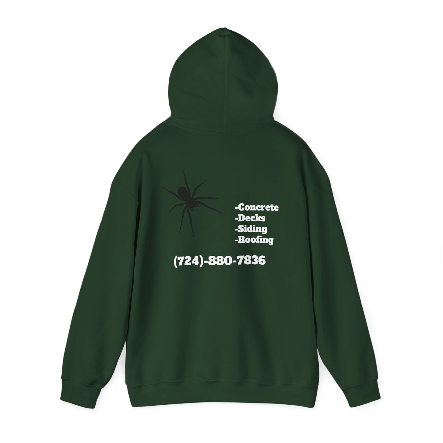 Spider Design Unisex Heavy Blend™ Hooded Sweatshirt - BAD COMPANY Contracting