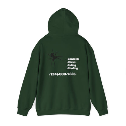 Spider Design Unisex Heavy Blend™ Hooded Sweatshirt - BAD COMPANY Contracting