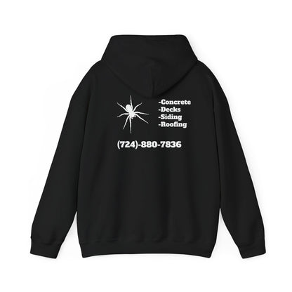 Spider Design Unisex Heavy Blend™ Hooded Sweatshirt - BAD COMPANY Contracting