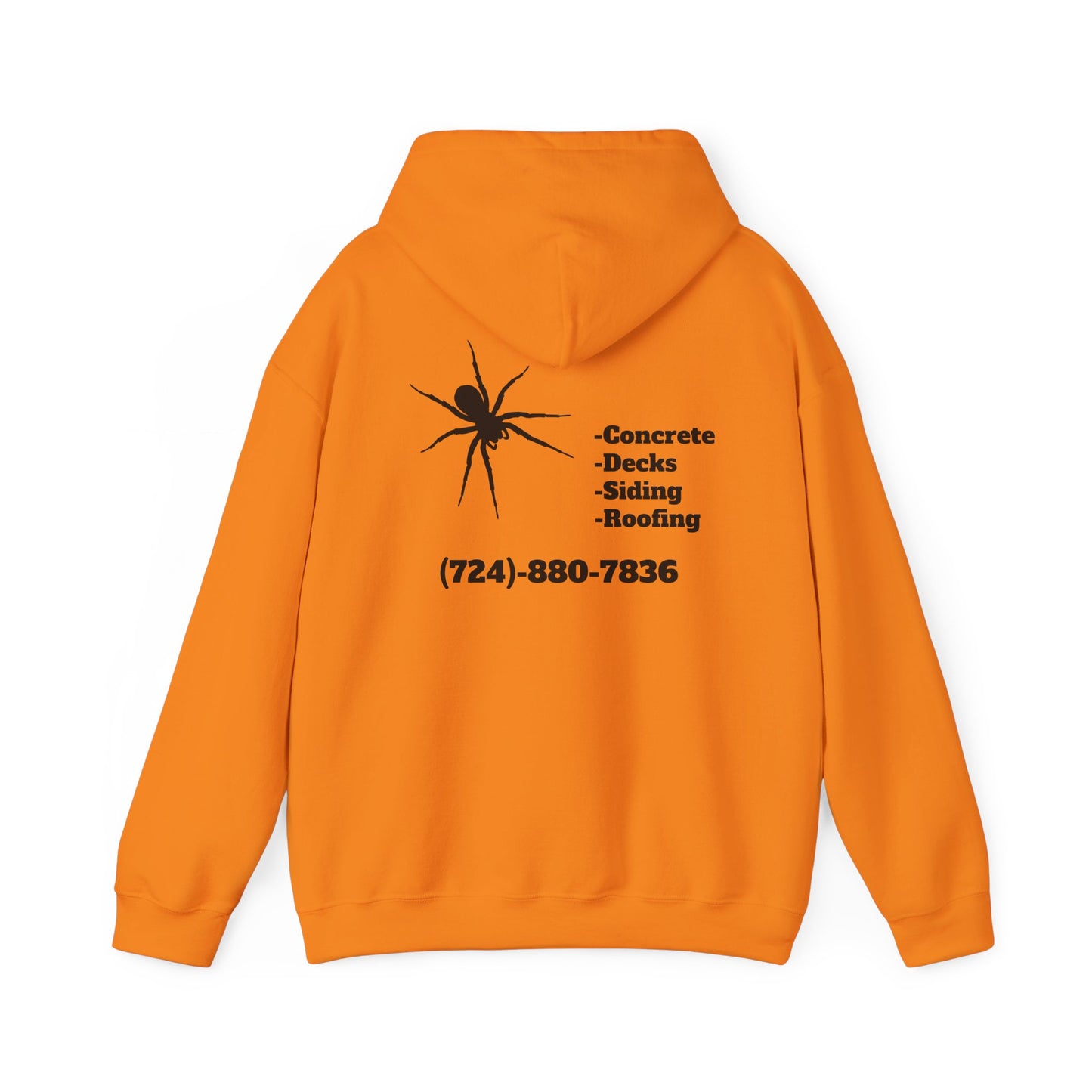 Spider Design Unisex Heavy Blend™ Hooded Sweatshirt - BAD COMPANY Contracting