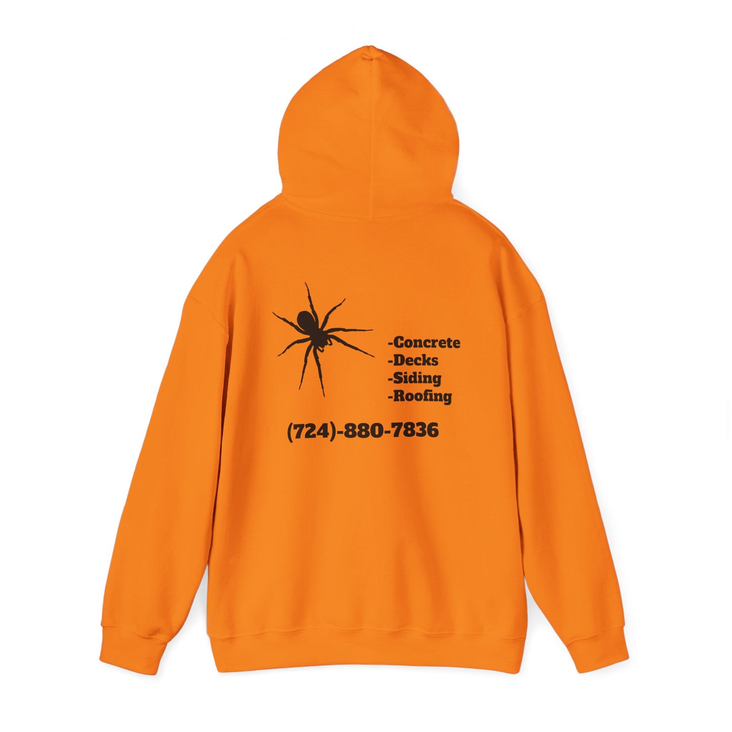 Spider Design Unisex Heavy Blend™ Hooded Sweatshirt - BAD COMPANY Contracting