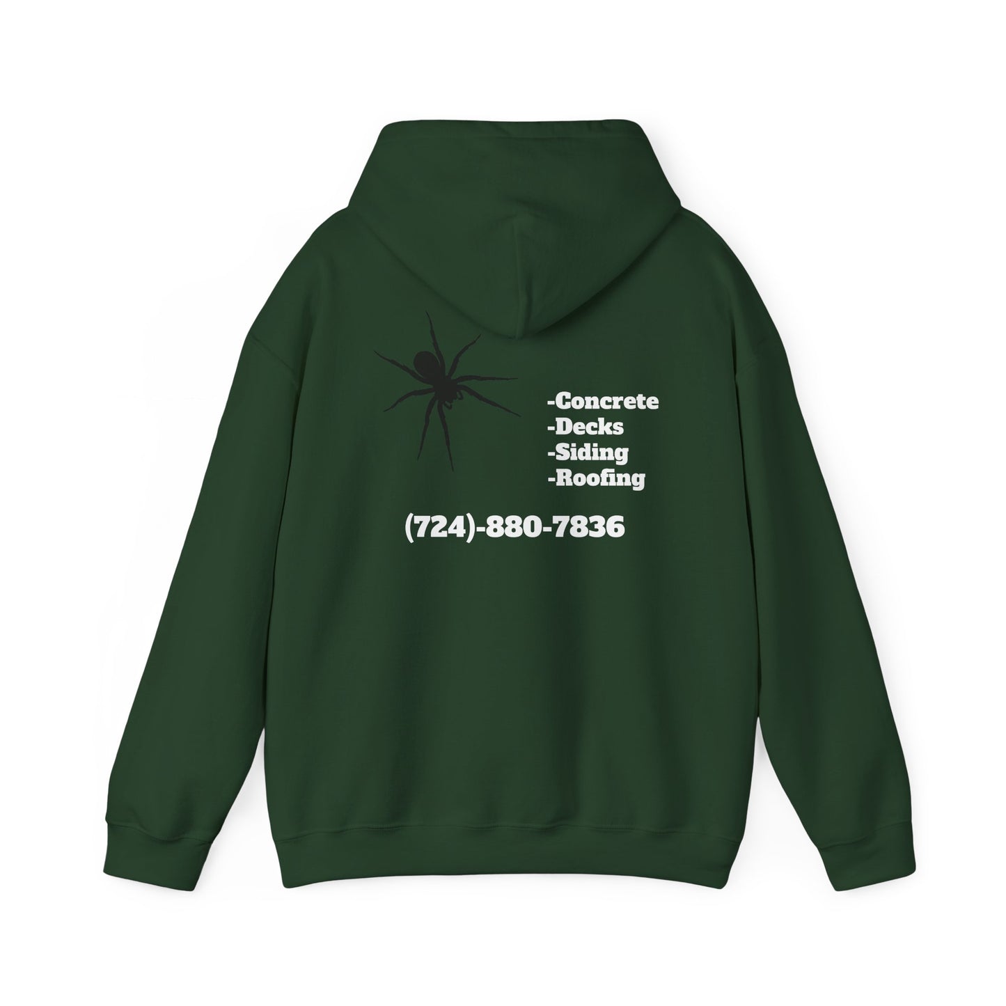 Spider Design Unisex Heavy Blend™ Hooded Sweatshirt - BAD COMPANY Contracting