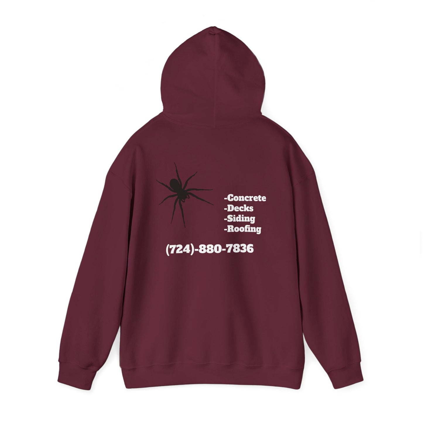 Spider Design Unisex Heavy Blend™ Hooded Sweatshirt - BAD COMPANY Contracting