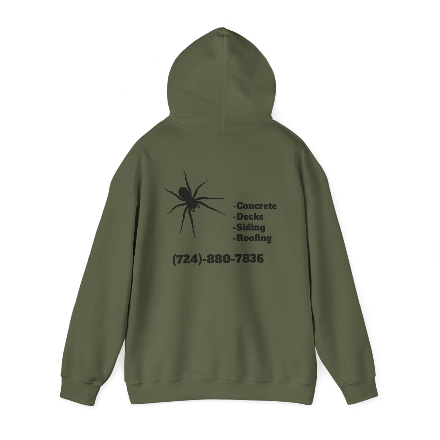 Spider Design Unisex Heavy Blend™ Hooded Sweatshirt - BAD COMPANY Contracting