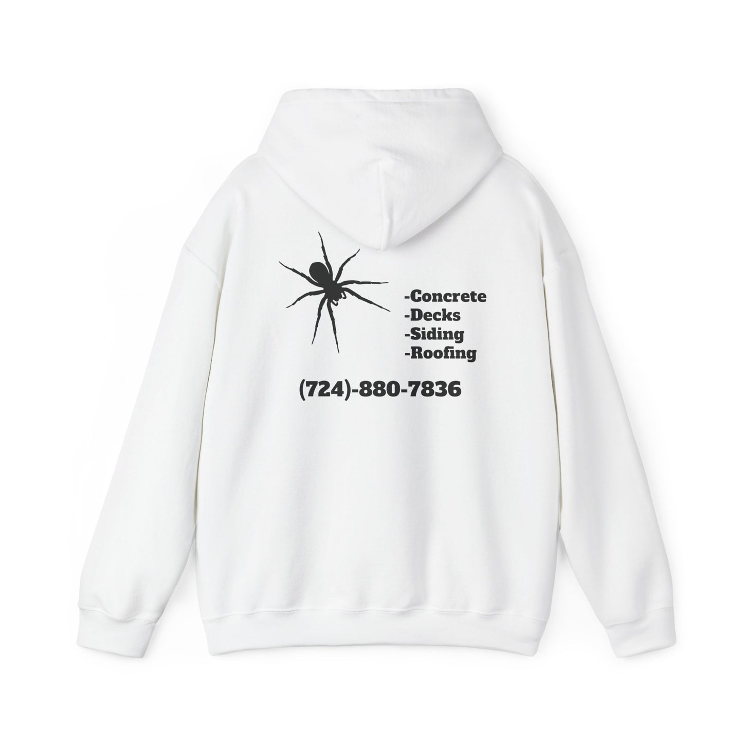 Spider Design Unisex Heavy Blend™ Hooded Sweatshirt - BAD COMPANY Contracting