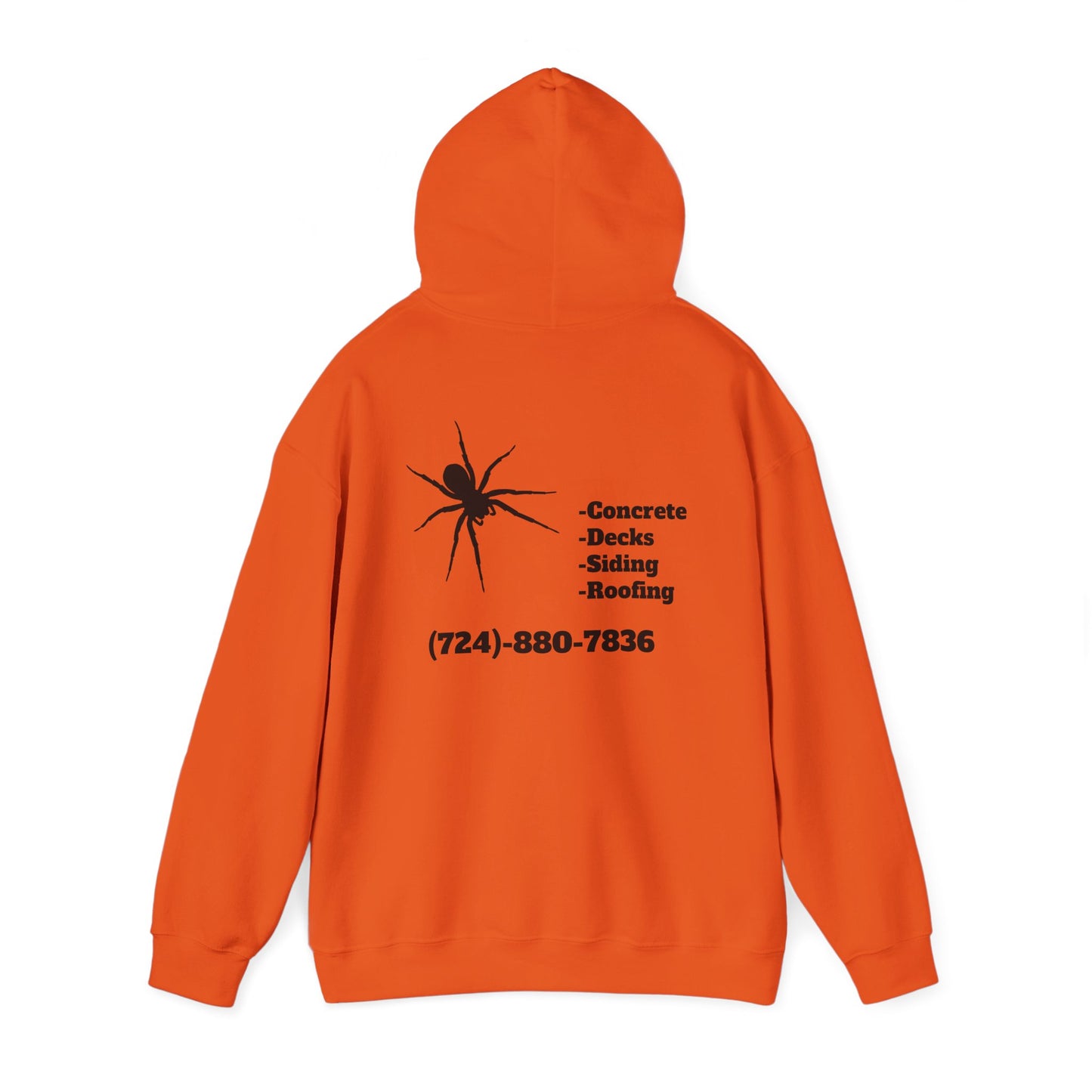 Spider Design Unisex Heavy Blend™ Hooded Sweatshirt - BAD COMPANY Contracting