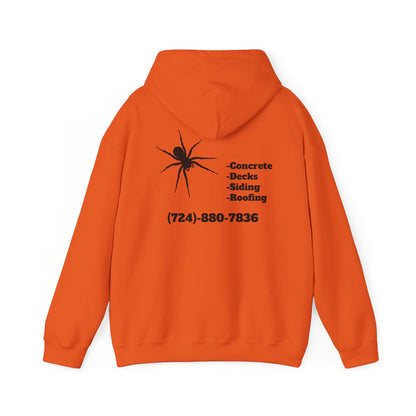 Spider Design Unisex Heavy Blend™ Hooded Sweatshirt - BAD COMPANY Contracting