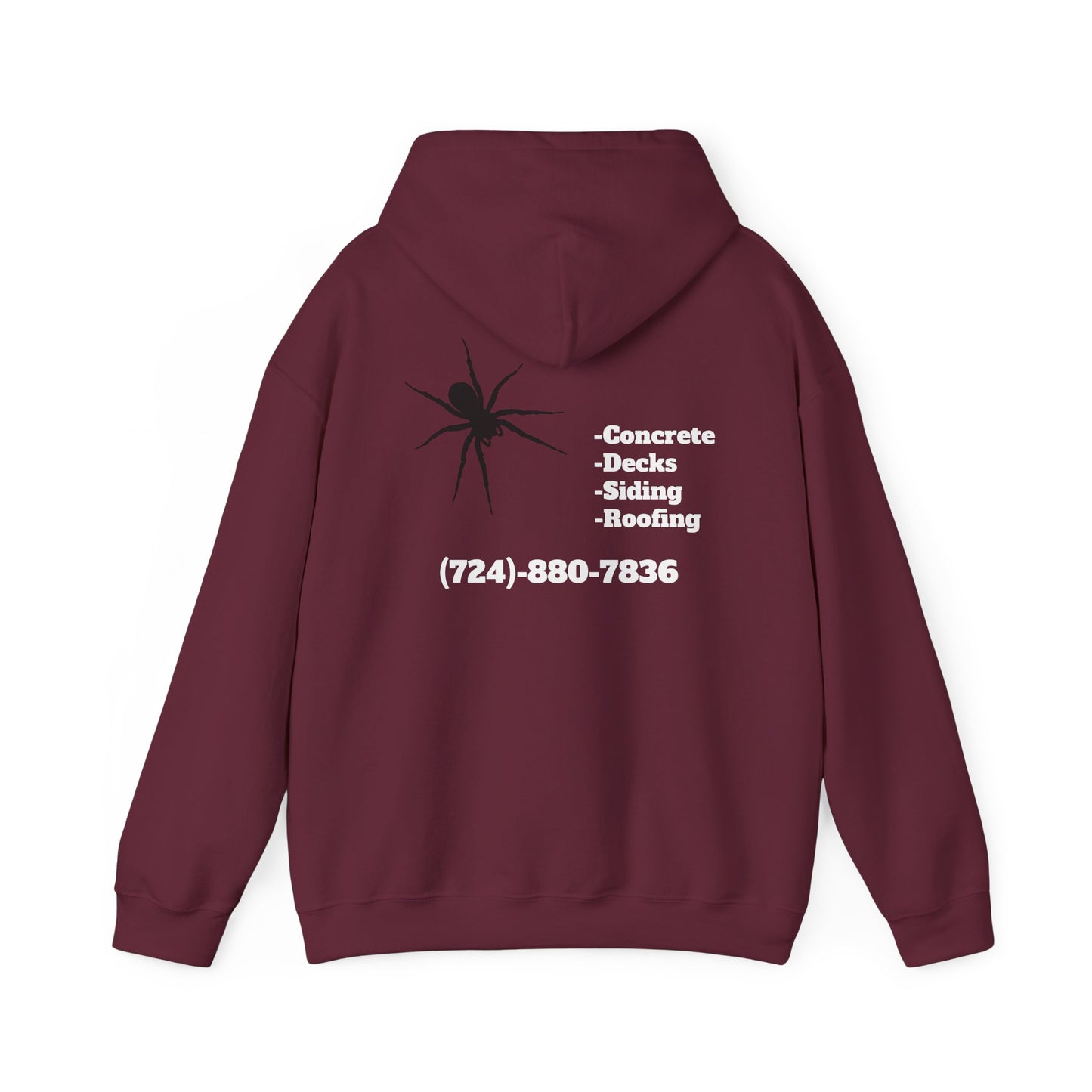 Spider Design Unisex Heavy Blend™ Hooded Sweatshirt - BAD COMPANY Contracting