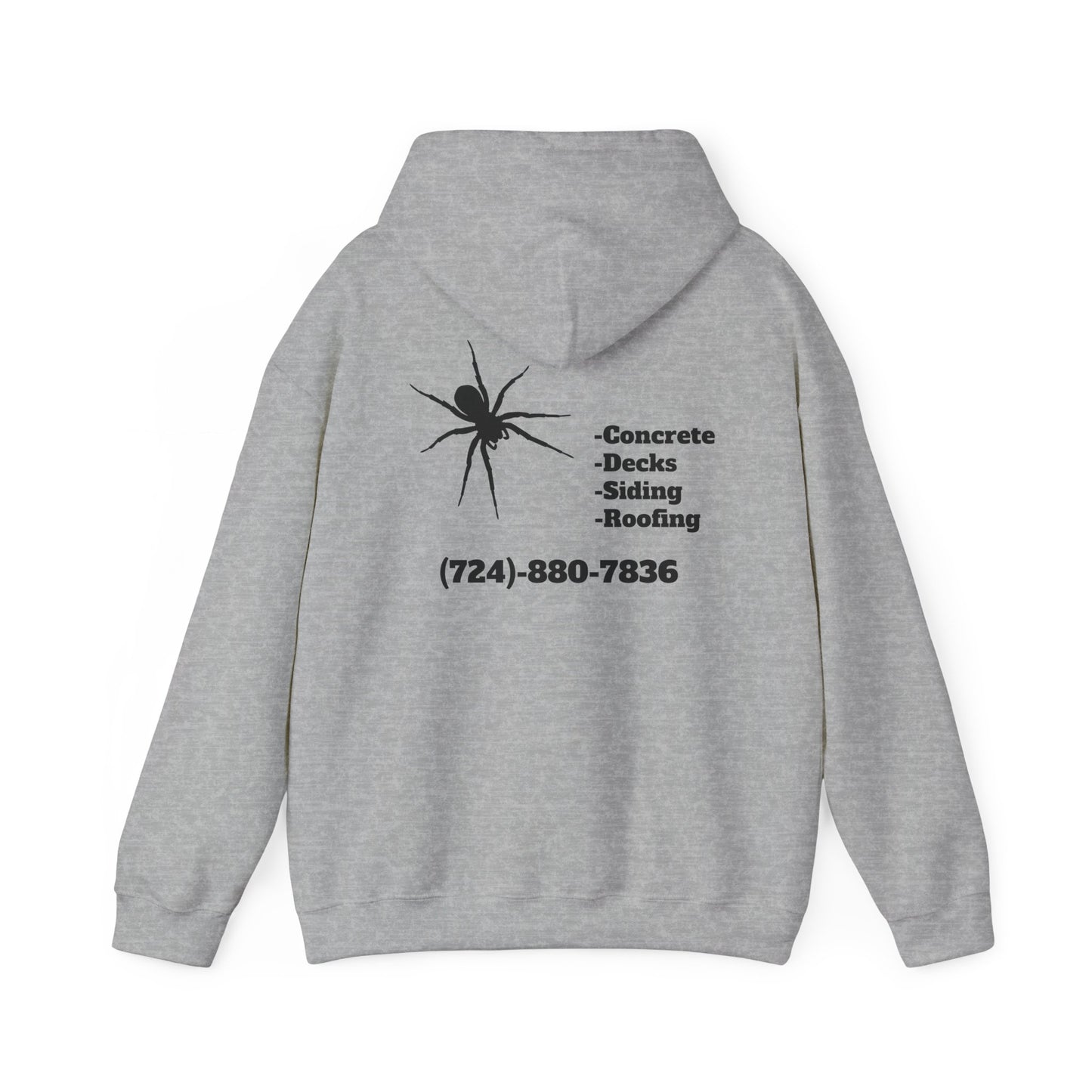 Spider Design Unisex Heavy Blend™ Hooded Sweatshirt - BAD COMPANY Contracting