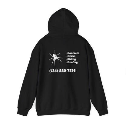 Spider Design Unisex Heavy Blend™ Hooded Sweatshirt - BAD COMPANY Contracting