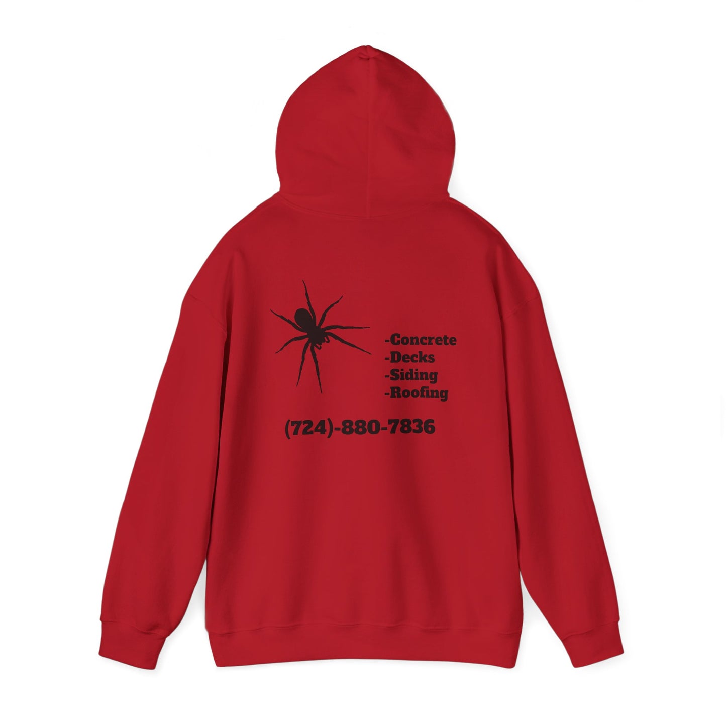 Spider Design Unisex Heavy Blend™ Hooded Sweatshirt - BAD COMPANY Contracting