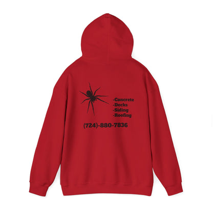 Spider Design Unisex Heavy Blend™ Hooded Sweatshirt - BAD COMPANY Contracting