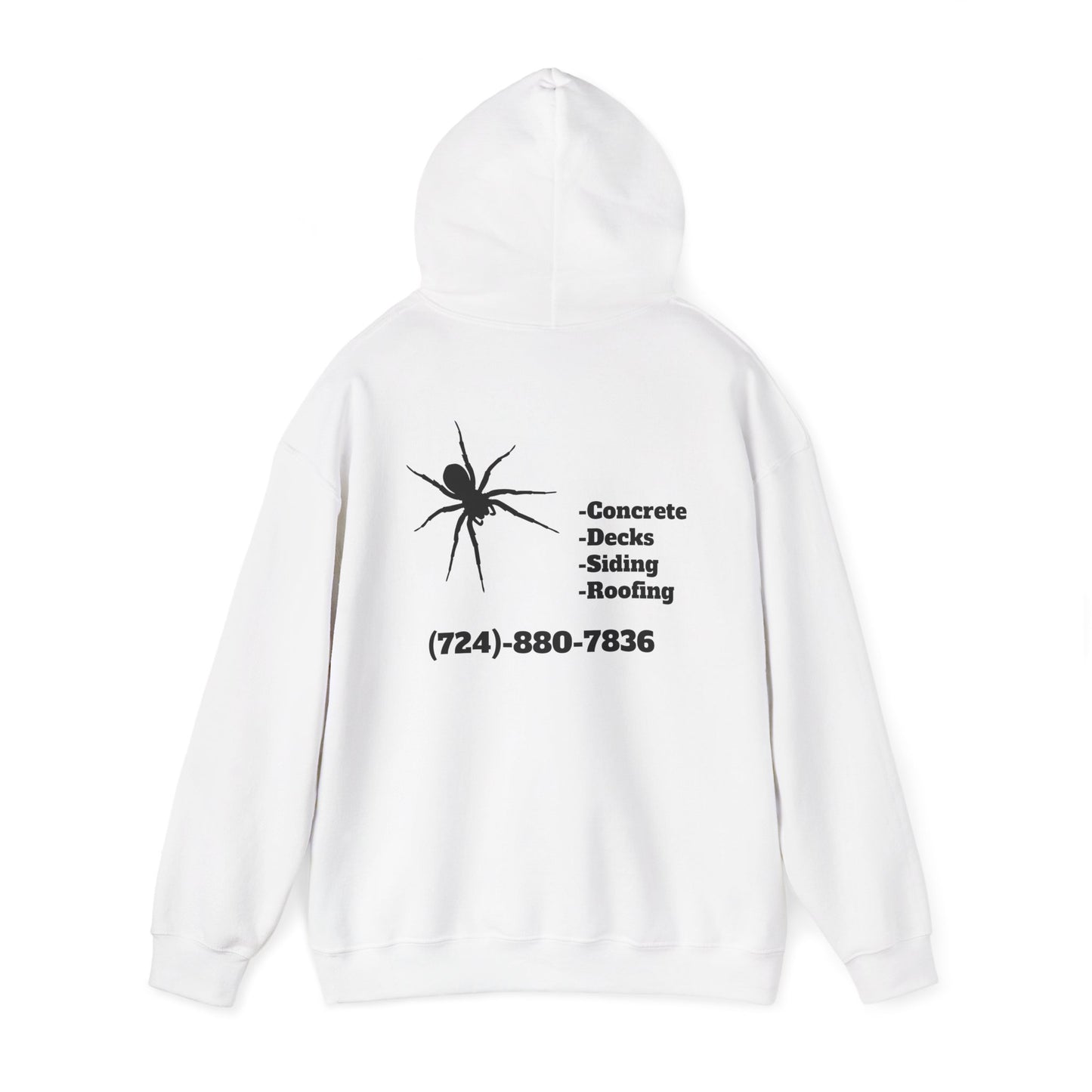 Spider Design Unisex Heavy Blend™ Hooded Sweatshirt - BAD COMPANY Contracting