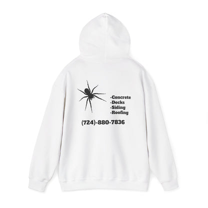 Spider Design Unisex Heavy Blend™ Hooded Sweatshirt - BAD COMPANY Contracting
