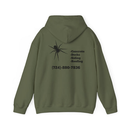 Spider Design Unisex Heavy Blend™ Hooded Sweatshirt - BAD COMPANY Contracting