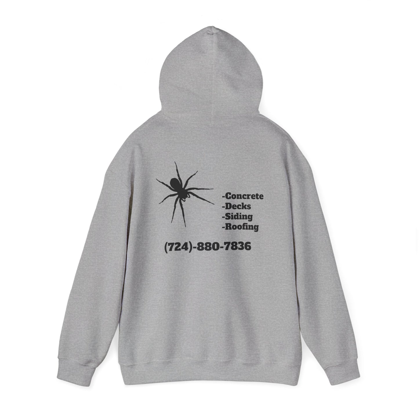 Spider Design Unisex Heavy Blend™ Hooded Sweatshirt - BAD COMPANY Contracting
