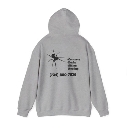 Spider Design Unisex Heavy Blend™ Hooded Sweatshirt - BAD COMPANY Contracting