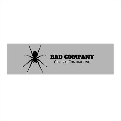 Spooky Bad Company Bumper Sticker | Unique Car Accessories